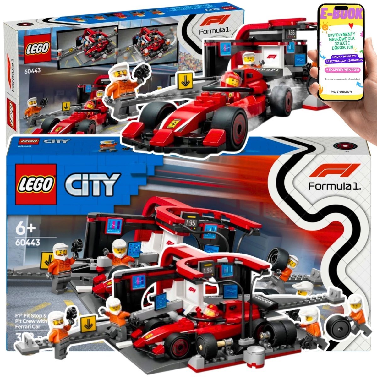 LEGO® City Bolid Ferrari F1® i PIT STOP60443| MEGA ZESTAW LEGO z Mechanikami – PREZENT DLA DZIECKA 6+ EBOOK