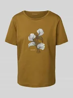 Koszulki i topy damskie - T-shirt o kroju regular fit z czystej bawełny - miniaturka - grafika 1