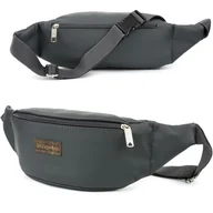 Nerki - Szara nerka saszetka na biodro duża lakostka BELTIMORE C81 szary, srebrny - miniaturka - grafika 1