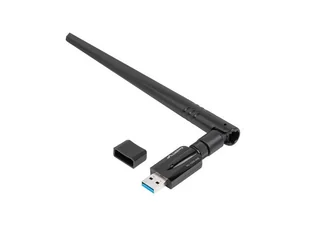 Lanberg bezprzewodowa karta sieciowa WiFi USB 3.0 AC1200 Dual band 1 wewn. +1 zewn. antena NC-1200-WIE - Karty sieciowe - miniaturka - grafika 1