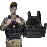 Odzież taktyczna i umundurowanie - Kamizelka taktyczna typu Plate Carrier na wkłady balistyczne HELBO - Multicam Black - miniaturka - grafika 1