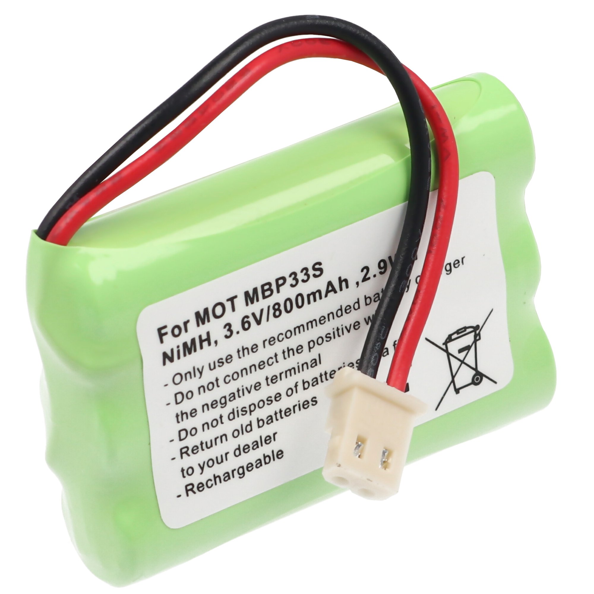 Bateria odpowiednia dla Motorola MBP33S, NiMH, 3,6V, min. 700mAh, 2,9Wh