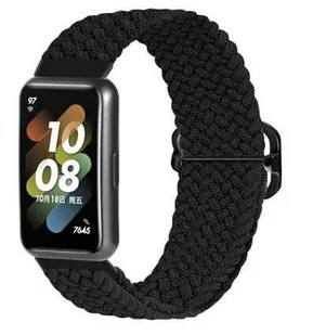 Opaska pasek bransoletka NYLON LOOP Huawei Band 8 / Band 9 czarna - Akcesoria do smartwatchy - miniaturka - grafika 1