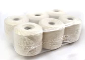 Artykuły masarskie - Nici wędliniarskie / przędza biała 3 kg - 6 sztuk po 0,5 kg - miniaturka - grafika 1