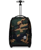 Plecaki - Wózek Invicta Fantasy, Zielony kamuflaż, Miitare zielony, 2 w 1 z naramiennikami do użytku Plecak, Szkoła i Wypoczynek, Wojskowy zielony, Taglia Unica, Nowoczesny - miniaturka - grafika 1