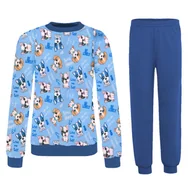 Moda i Uroda OUTLET - PIŻAMA DZIECIĘCA DLA CHŁOPCA CHŁOPIĘCA BAWEŁNIANA DŁUGI RĘKAW PIESKI CIEPŁA BAWEŁNA NADRUK 122 - miniaturka - grafika 1