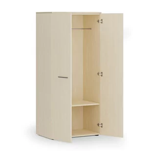 Szafa ubraniowa biurowa PRIMO WOOD, 1 półka, drążek do szafy, 1781 x 800 x 500 mm, czereśnia - Szafy biurowe - miniaturka - grafika 4