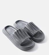 Klapki i japonki męskie - Gemre, Klapki męskie Henrichon, szare, rozmiar 44/45 - miniaturka - grafika 1