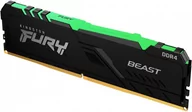 Pamięci RAM - Kingston Fury Beast RGB DDR4 8 GB 3600MHz CL17 KF436C17BBA/8 KF436C17BBA/8 - miniaturka - grafika 1