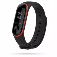 Akcesoria do smartwatchy - Smooth xiaomi mi band 3/4 black/red - miniaturka - grafika 1