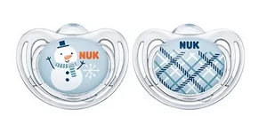 NUK 176236 SMOCZEK SILIKONOWY SNOW 6-18 2SZT/PUDEŁKO NUKS-2061 - Smoczki do butelek - miniaturka - grafika 1