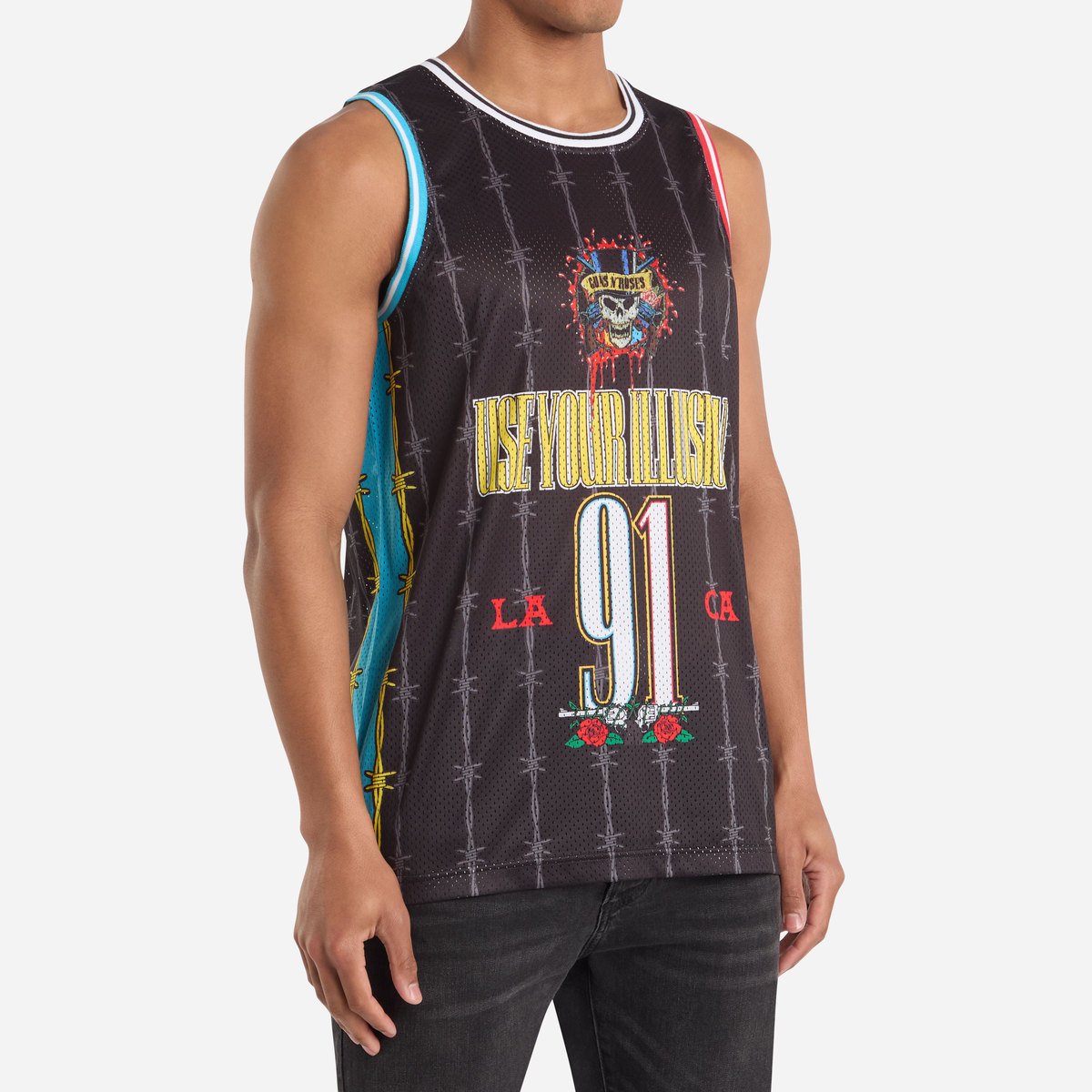 Koszulka Bez Rękawów Amplified Guns N Roses Dust N Bones Basketball Vest-S