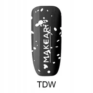 Makear, Lakier hybrydowy Top No Wipe White Dot, 8 ml