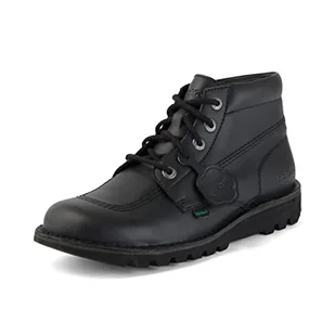 Kickers Klasyczne botki Kick Hi, wegańskie, bardzo wygodne, dodatkowa trwałość, jakość, czarne, unisex, Czarny, 46 EU - Botki damskie - miniaturka - grafika 1