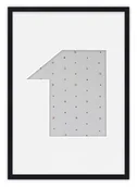 Ramki na zdjęcia - Ramka Na Zdjęcia Cyferka Jeden Czarna. Ramka O Rozmiarze 21X30 Cm - miniaturka - grafika 1