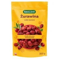 Bakalie - Bakalland Żurawina suszona całe owoce 300 g - miniaturka - grafika 1