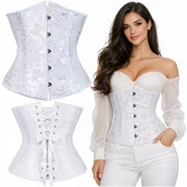 Odzież ciążowa - Gorset modelujący talię underbust biały - XXXL - miniaturka - grafika 1