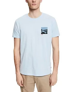 edc by ESPRIT Męski T-shirt, 440/jasnoniebieski, S - Koszulki męskie - miniaturka - grafika 1