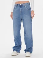 Spodnie damskie - Tommy Jeans Jeansy Daisy DW0DW17288 Niebieski Baggy Fit - miniaturka - grafika 1