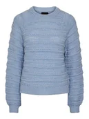 Swetry damskie - Pieces Sweter w kolorze błękitnym - miniaturka - grafika 1