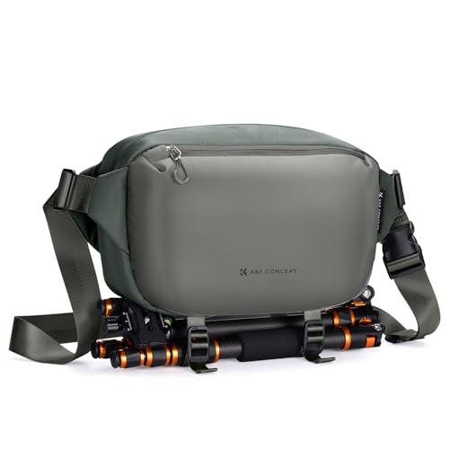 K&F CONCEPT Plecak na aparat, torba na ramię Kwadratowa torba fotograficzna Etui na aparat refleksyjny Kompatybilny z Canon/Nikon/Sony/DJI Mavic Drone, 11-ciemnoszary-m, PRZECIĘTNY, Tryb