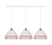 Lampy sufitowe - Duolla - Żyrandol na lince AVIGNON 3xE27/15W/230V biały/beżowy - miniaturka - grafika 1