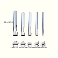 Rękodzieło - TEMU 5 szt. Zestaw do Przekłuwania Skóry Owalny - Stal Nierdzewna, 1,5-, Idealny do Torebek, Butów i Pasków - Solidne Narzędzie Ręczne do Projektów z - miniaturka - grafika 1