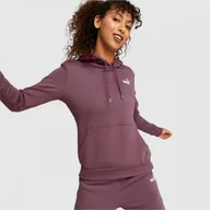 Bluzy sportowe damskie - Damska Bluza Puma Ocieplana Z Kapturem Śliwkowa 670004-75 - miniaturka - grafika 1