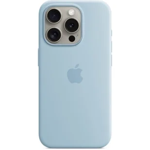 Etui APPLE Silicone Case MagSafe do iPhone 15 Pro Jasnoniebieski - Etui i futerały do telefonów - miniaturka - grafika 1