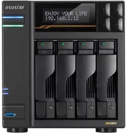 Serwery plików NAS i macierze dyskowe - Serwer plików Asustor LOCKERSTOR 4 AS6704T 4-bay, Intel Celeron N5105 Czterordzeniowy 2.0GHz, 8GB RAM DDR4. 4x M.2 PCIe NVMe, 2x 2.5 GbE. 2x USB 3.2. HDMI 2.0b; 1xPCIe - miniaturka - grafika 1
