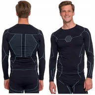 Pozostała odzież narciarska - Bluzka Termoaktywna Męska Bielizna Bezszwowa Góra Odzież Termiczna MORAJ M - miniaturka - grafika 1