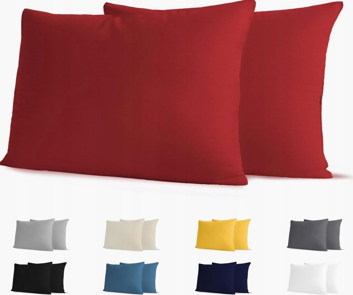 POSZEWKI NA PODUSZKI ZESTAW 2 SZTUK 50X70CM BAWEŁNA JERSEY MIĘKKA