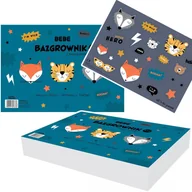 Podobrazia, bloki, papiery - BAZGROWNIK A4 Z NAKLEJKAMI 1 KG BLOK BB FRIENDS INTERDRUK (23378) - miniaturka - grafika 1