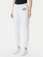 Spodnie sportowe damskie - Gap Spodnie dresowe 889527-02 Biały Relaxed Fit - miniaturka - grafika 1