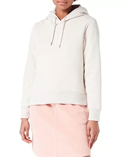 Bluzy damskie - GANT Damska bluza z kapturem Tonal Archive Shield Hoodie Putty, Standard, Putty, XL - grafika 1