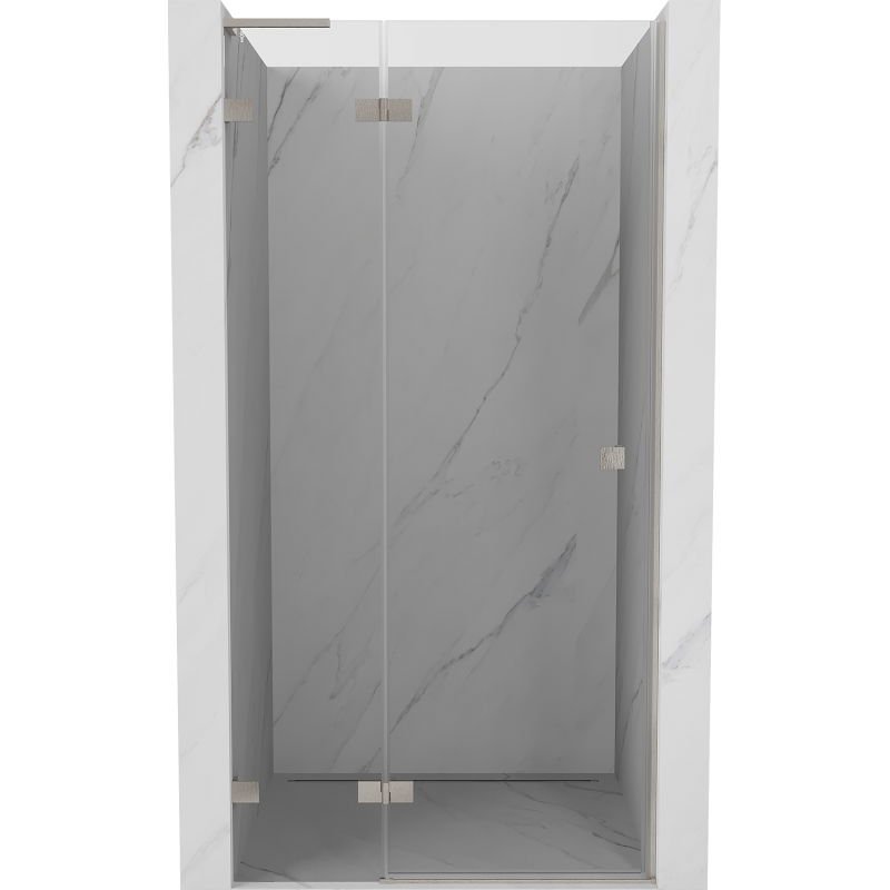 Mexen Lunar L drzwi prysznicowe uchylne lewe 70 cm, transparent, nikiel szczotkowany - 834L-070-000-97-00-L