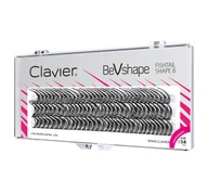 Sztuczne rzęsy i akcesoria - CLAVIER Rzęsy BeVshape Jedwabne, Naturalne B 16mm - miniaturka - grafika 1