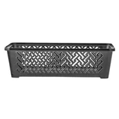 Pudła i pojemniki do przechowywania - Koszyk plastikowy 19 x 10 cm czarny - miniaturka - grafika 1