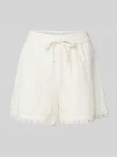 Spodenki damskie - Szorty o kroju relaxed fit z mieszanki bawełny model ‘HELENA’ - miniaturka - grafika 1