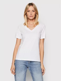 Koszulki i topy damskie - Pieces T-Shirt Ria 17120455 Biały Regular Fit - grafika 1