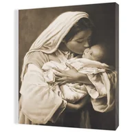 Ikony i obrazy sakralne - Obraz religijny na płótnie Matka Boża z Dzieciątkiem Jezus - miniaturka - grafika 1