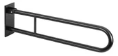 Akcesoria do armatury i ceramiki - Sapho Wyposażenie łazienki - Składany uchwyt 81 cm, czarny XH518B - miniaturka - grafika 1