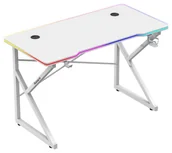 Biurka gamingowe - Huzaro Hero 1.7 RGB białe - miniaturka - grafika 1