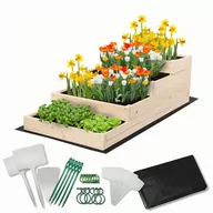 Szklarnie ogrodowe - Skrzynia na warzywa warzywniak grządka drewniana 60x120 ZESTAW EKO / Wamar-Sosenka - miniaturka - grafika 1