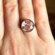 Pierścionki - Pierścionek z kwiatami - miniaturka - grafika 1