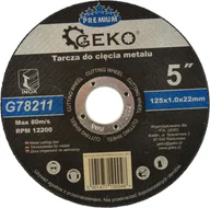 Tarcze do pił - Geko tarcza do cięcia metalu Premium 125x1.0 Inox G78211 - miniaturka - grafika 1