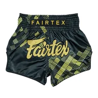 Kimona, stroje i obuwie - Spodenki treningowe Fairtex Muay Thai S1931 Heart of Gold - miniaturka - grafika 1
