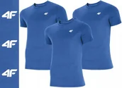 Koszulki męskie - Koszulka Męska 4f Zestaw 3 Szt. Tz05 T-shirt Podkoszulek Na Co Dzień L - miniaturka - grafika 1