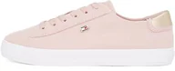 Koszulki i topy damskie - TOMMY HILFIGER Damskie VULC CANVAS LACE UP SNEAKER Low Top, różowy (mglisty róż), 5 UK, Różowy, mglisty różowy, 38 EU - miniaturka - grafika 1