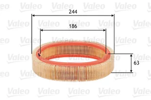 Filtr powietrza VALEO 585606 C25552 - Filtry powietrza - miniaturka - grafika 1